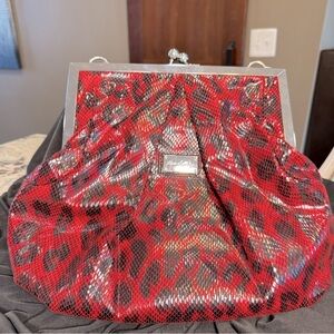 Kate Landry red and black purse